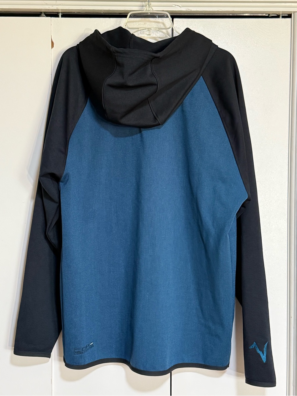 VOORMI Merino Wool Performance Hoodie Blue Navy Men’s Large Made USA - Picture 4 of 14